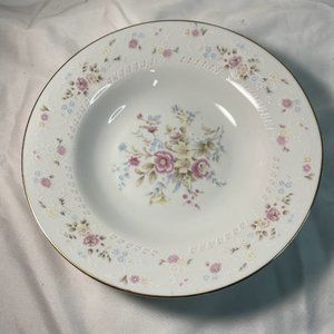 Home Styles Fine China Pink Floral Gold Trim Soup Bowl Made in China
